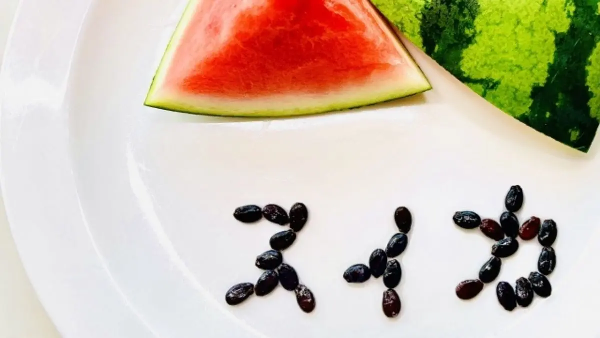 スイカを家庭菜園で種から育てる手順を解説した記事のアイキャッチ画像