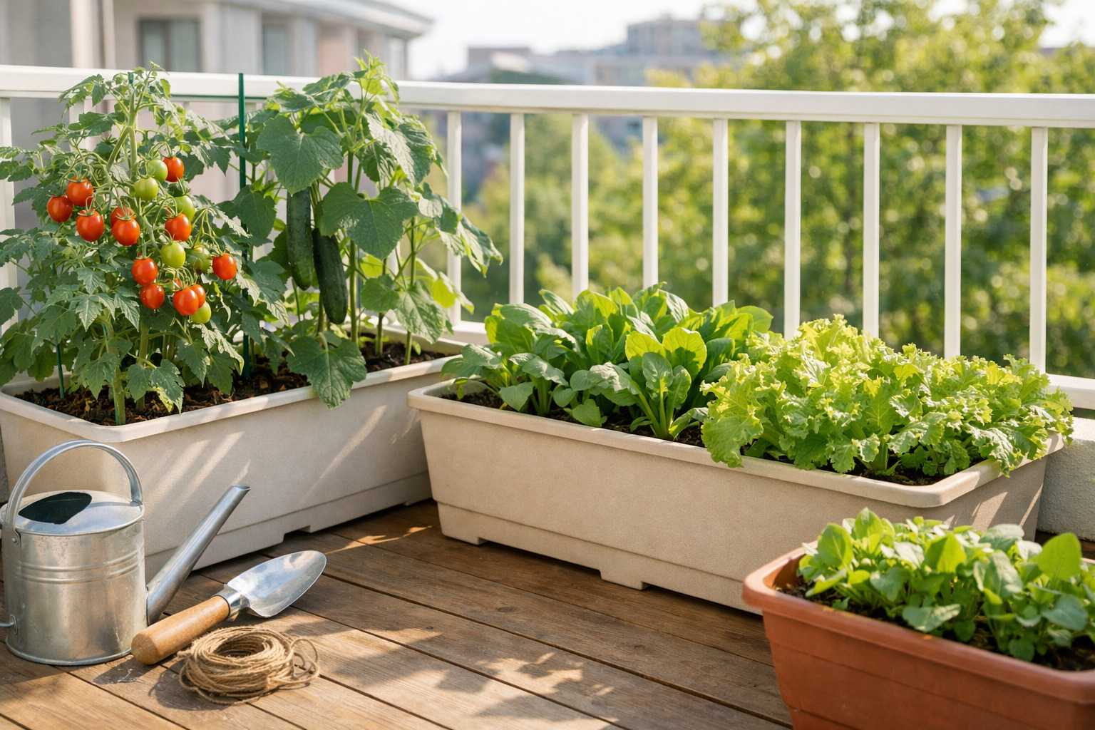 初心者向け家庭菜園ベランダプランター栽培(トマト・葉物野菜)