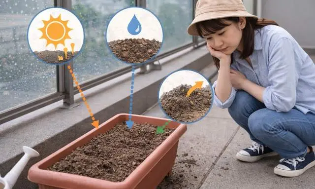 小松菜が発芽しない原因になる環境条件のイメージ 小松菜が発芽しない原因になる環境条件のイメージ