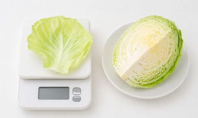 キャベツの葉1枚の重さは何g？量の目安がわかる比較画像