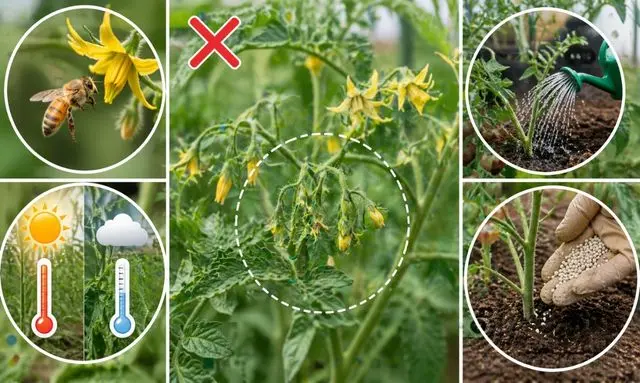 ミニトマトの花が咲いても実がならない原因は?受粉・気温・水やり・肥料の影響を解説