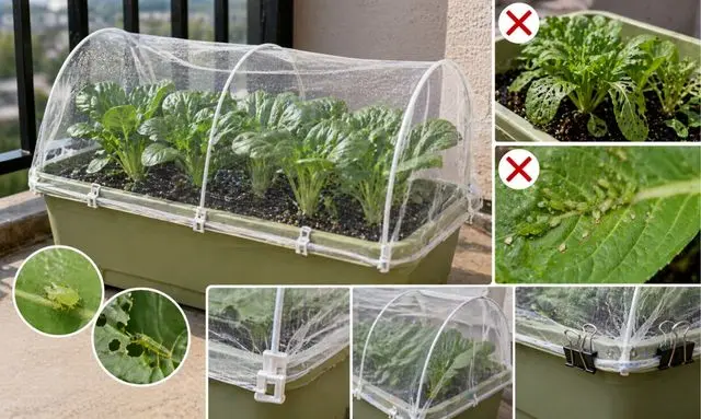 小松菜を虫から守る方法｜防虫ネットと害虫被害の違い