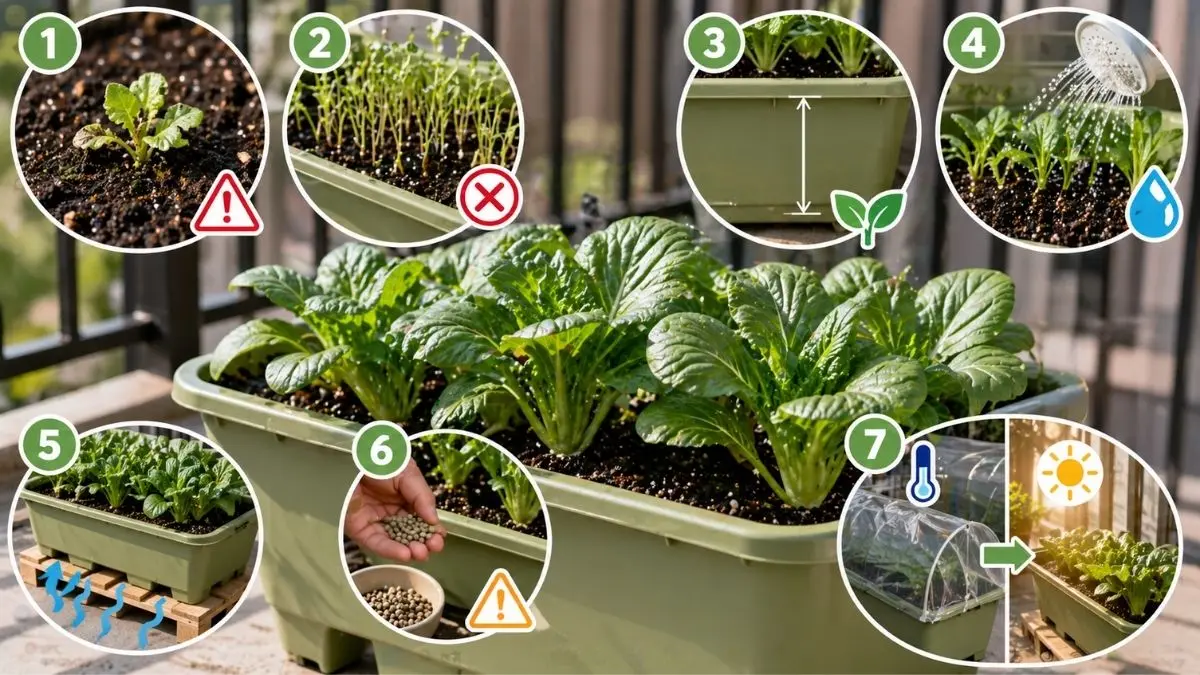 小松菜が大きくならない理由｜失敗例と7つの改善ポイント