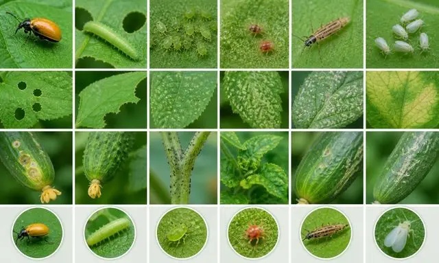 きゅうりの虫はどれ？葉の穴・変色からわかる害虫の見分け方