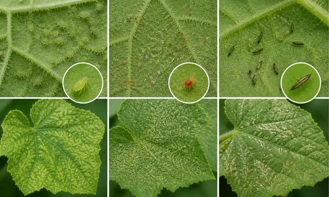 きゅうりの葉が元気ない原因は？葉の裏の害虫と症状の見分け方