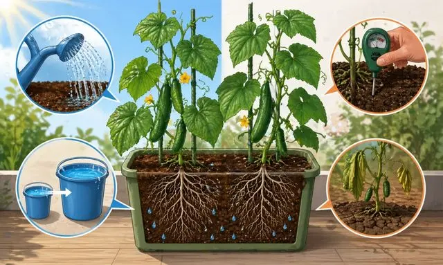 きゅうり2株植えで枯れやすい原因は水不足？プランター栽培の注意点