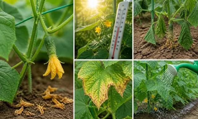 きゅうりの花が落ちる原因｜実がならない前兆サインと対処法を画像で解説