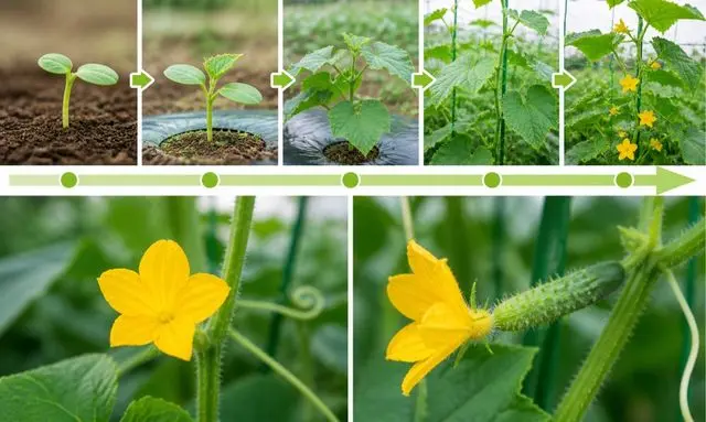 きゅうりはいつ花が咲く?発芽から3〜4週間で開花する成長の流れ