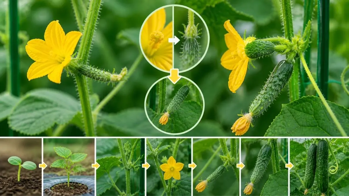 きゅうりの雄花と雌花の違い｜実の赤ちゃんでわかる見分け方と成長の流れ
