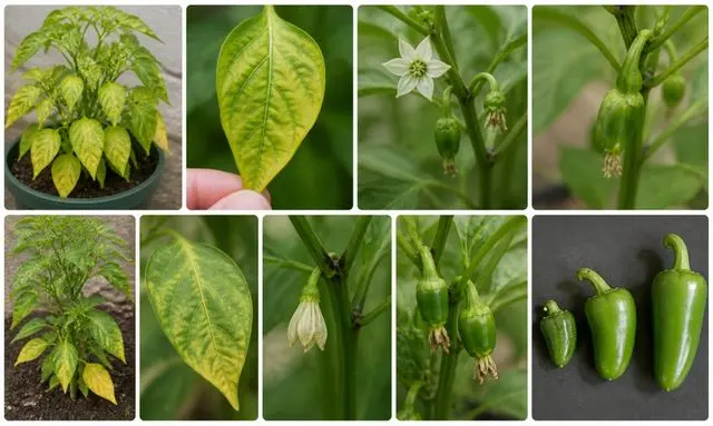 ピーマンの肥料不足の症状｜葉が黄色い・花が落ちる・実が育たない原因