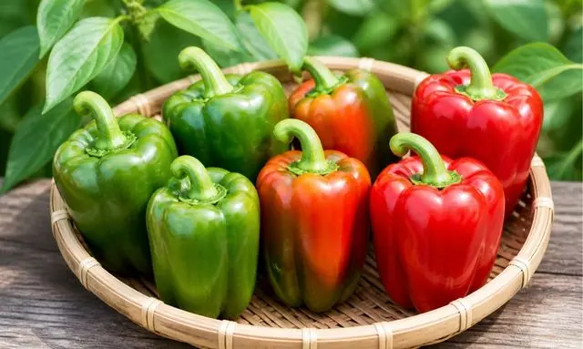 ピーマンが緑から赤になる理由と食べられるかの判断イメージ