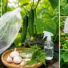無農薬できゅうりの害虫を予防・駆除する方法と防虫ネット・自然対策のイメージ