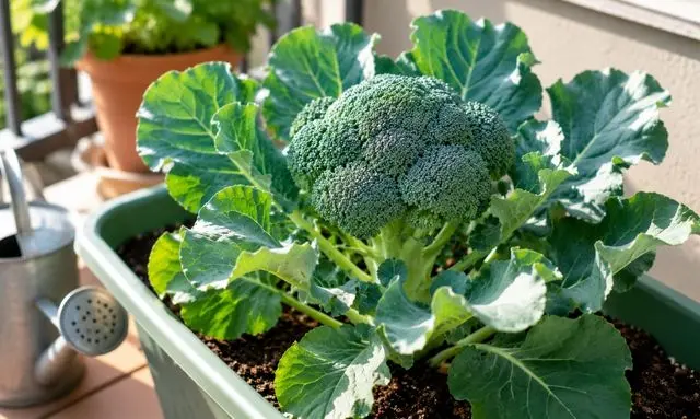 初心者でも育てやすいプランター栽培のブロッコリー｜ベランダ家庭菜園の様子
